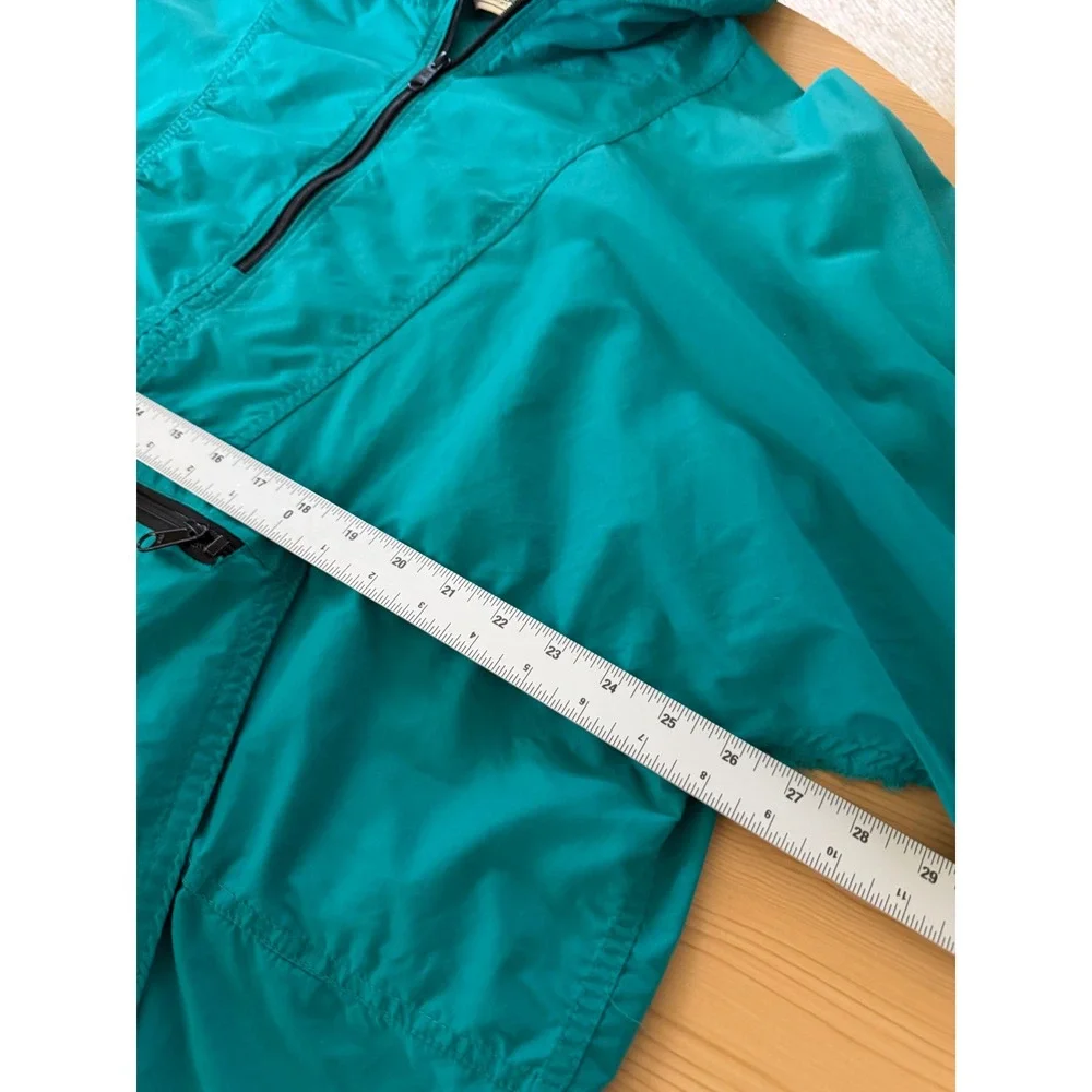 Vintage LL Bean Anorak Windbreaker Mens XL Teal Green Half Zip Made in USA E313